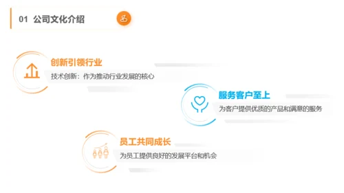 橙色商务风春季招聘与发展PPT模板