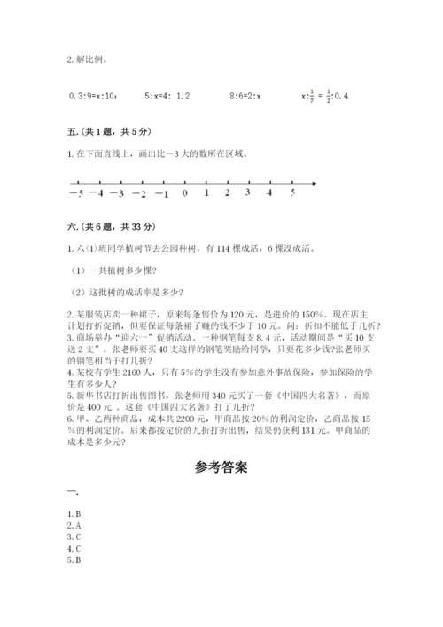 洛阳市小学数学小升初试卷带答案（典型题）.docx