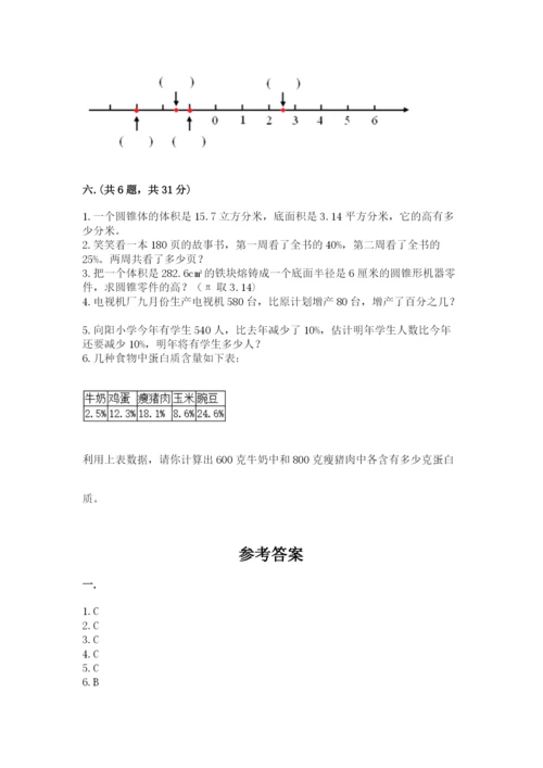 小学六年级数学摸底考试题完整参考答案.docx