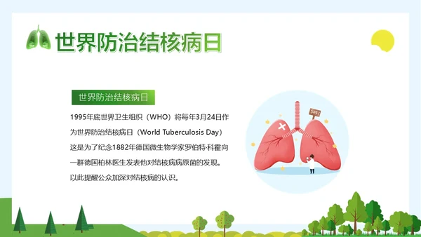 世界防治结核病日肺结核病防治知识讲座PPT课件