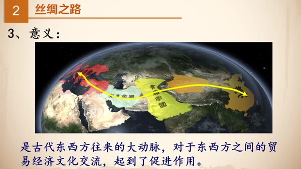 沟通中外文明丝绸之路ppt模板
