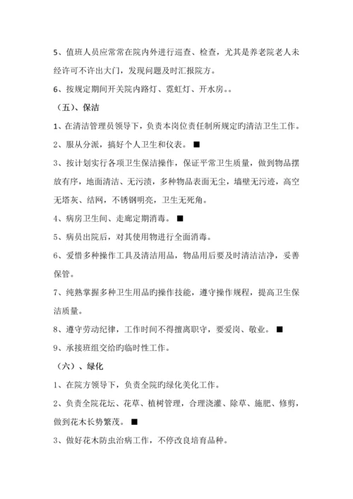 医院后勤管理制度及各岗位职责.docx