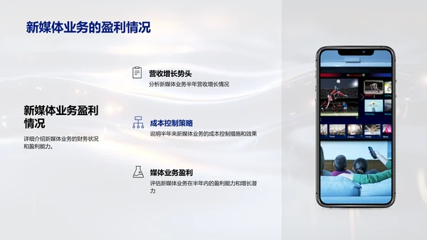 新媒体业务汇报PPT模板
