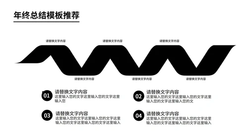 黑色商务风员工年终总结汇报PPT模板