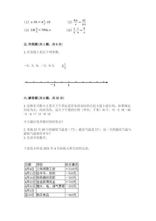 人教版六年级下册数学期末测试卷【名校卷】.docx