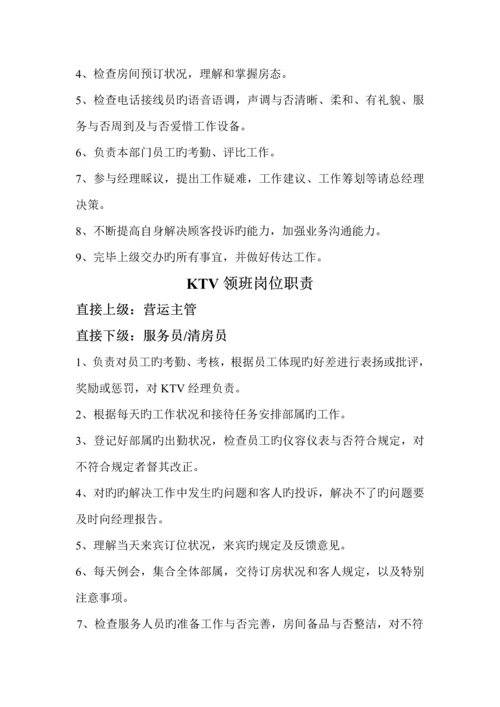 大型KTV各部门员工岗位基本职责.docx