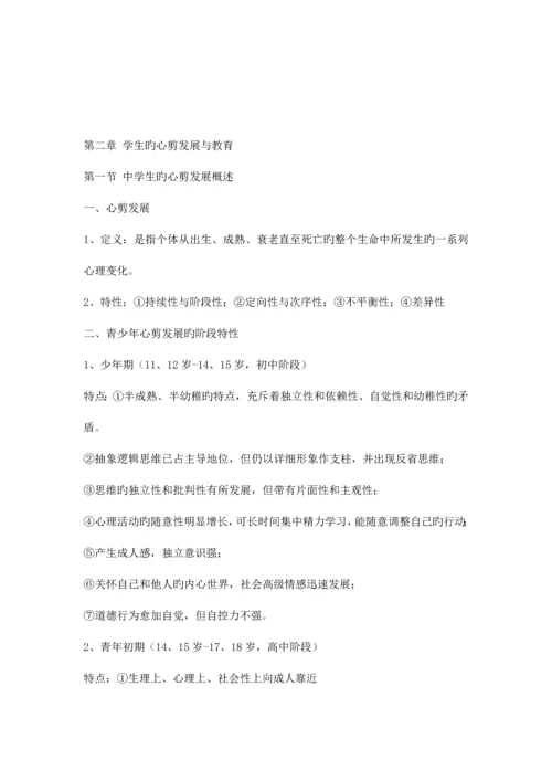 2023年教师招考教育心理学知识点总结.docx