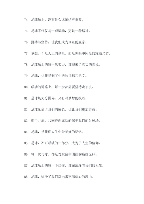 最感动的足球广告语