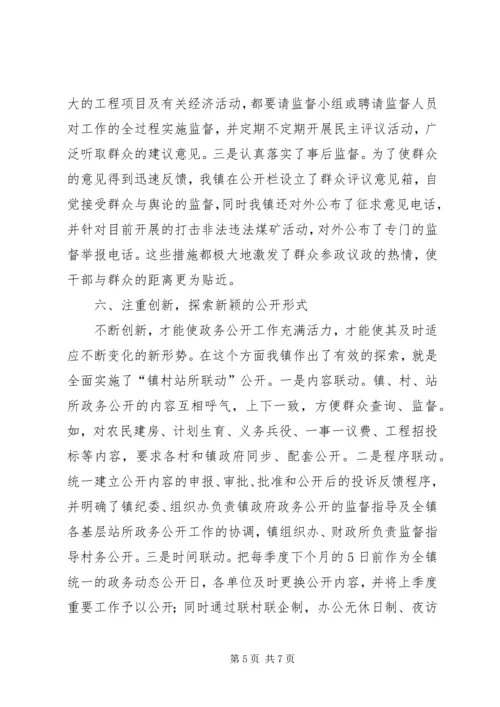 乡镇政务公开工作经验做法.docx