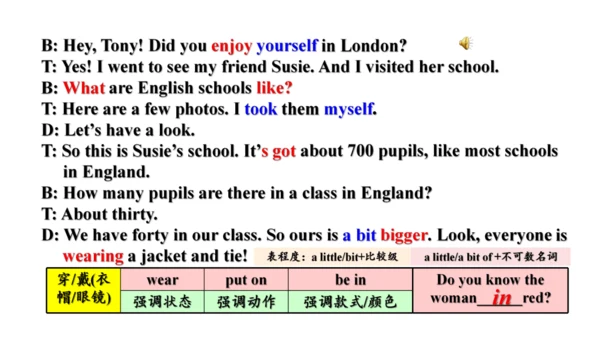 Module 2 Education Unit 1 They don't sit in rows.课