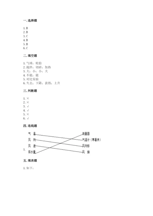 教科版三年级上册科学期末测试卷【新题速递】.docx