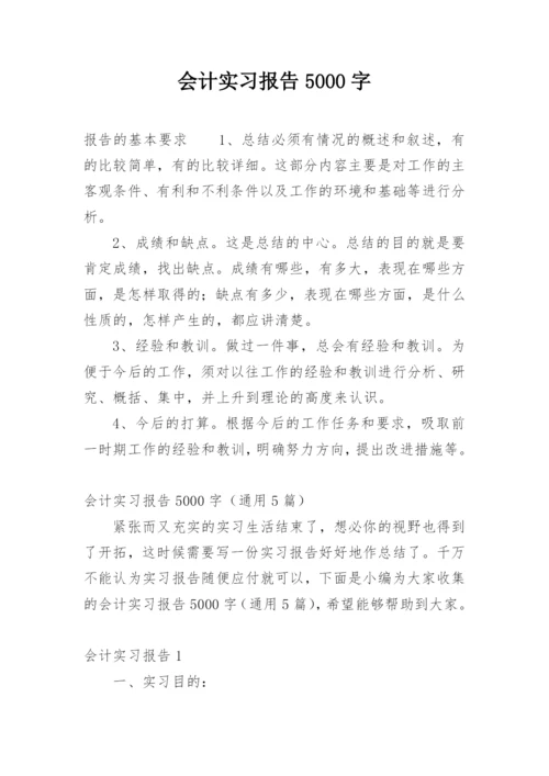 会计实习报告5000字.docx