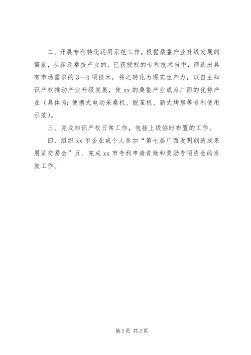 知识产权局XX年工作计划.docx