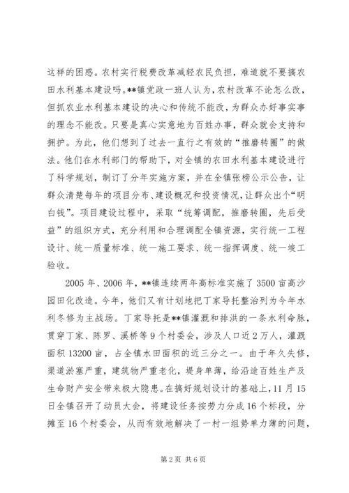 乡镇水利冬修工作问题调研报告范文.docx