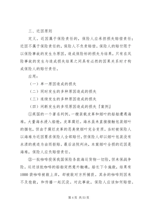 保险的基本原则.docx