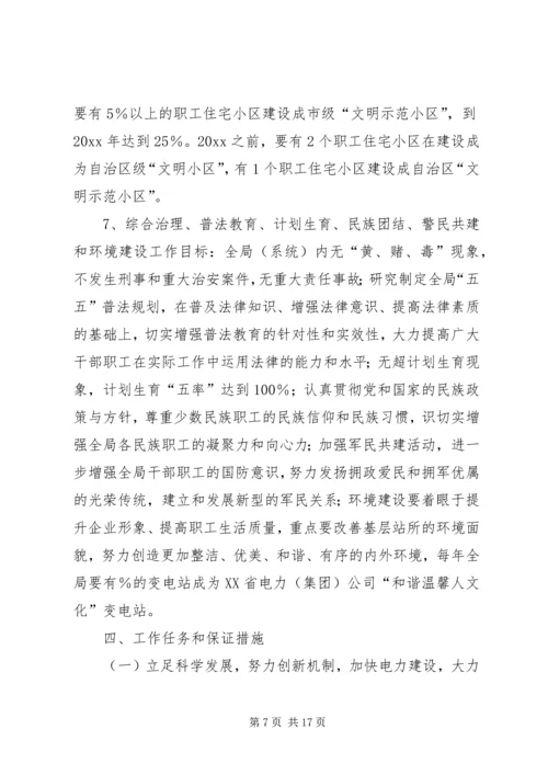 电业局文明建设十一五规划.docx