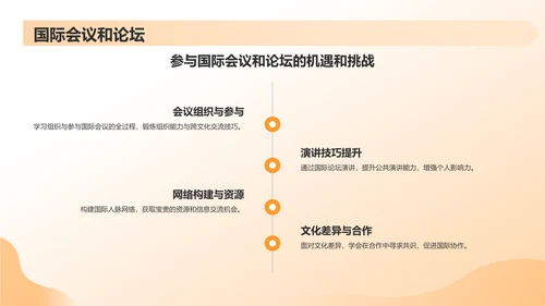 黄色渐变英语演讲PPT模板