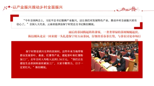 推进农业落实两会精神通用PPT模板