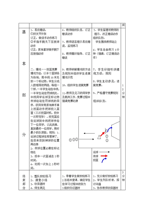 篮球原地单手肩上投篮教案