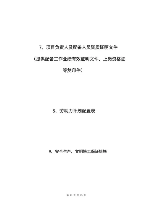 红色商务风标书word模板