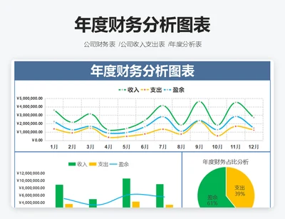 年度财务分析图表
