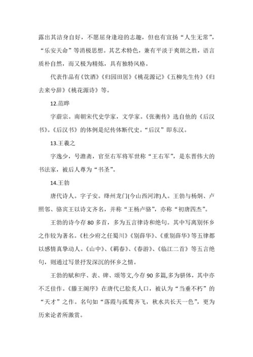 文学常识大合集.docx