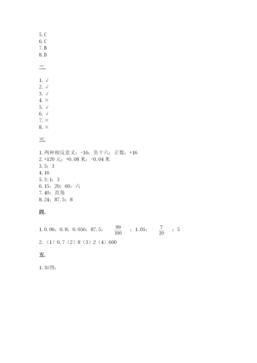 青岛版六年级数学下册期末测试题含完整答案（全国通用）.docx