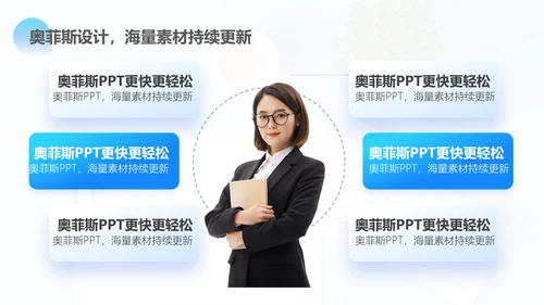 渐变风蓝色毕业答辩PPT