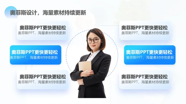 渐变风蓝色毕业答辩PPT