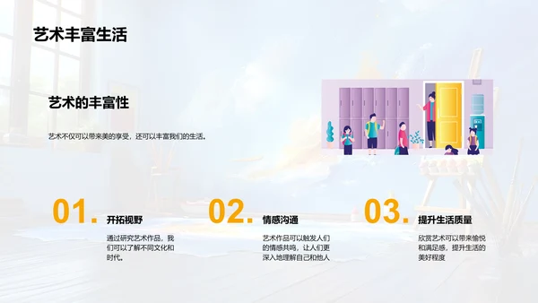 艺术的起源与发展PPT模板