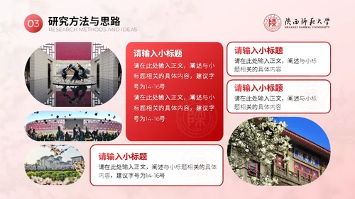 陕西师范大学毕业论文答辩通用PPT模板