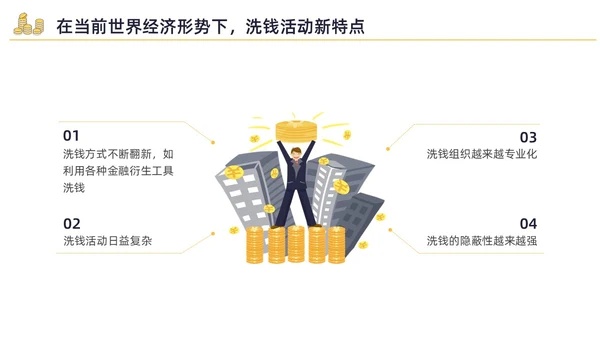 黄色水彩插画反洗钱培训企业培训PPT金融培训