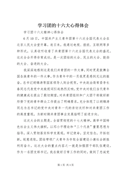 学习团的十六大心得体会 (4).docx