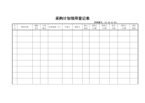 采购计划领用登记表.docx