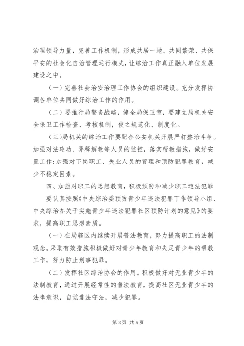 市城乡规划建设局社会治安综合治理工作计划书.docx