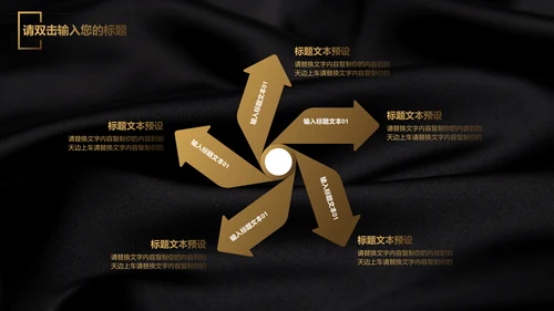 高端黑金质感毕业论文答辩通用PPT模板