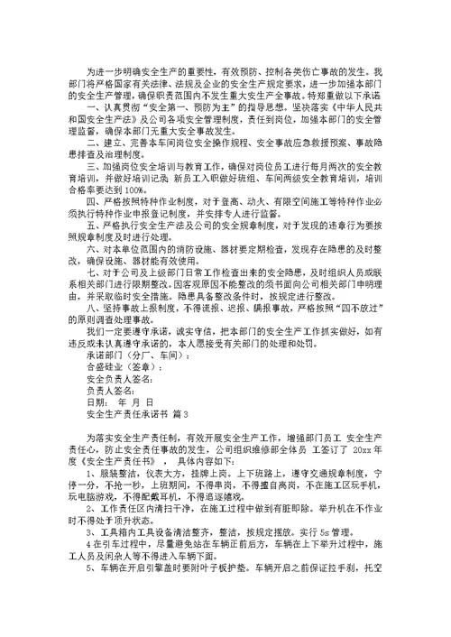 安全行车承诺书四篇