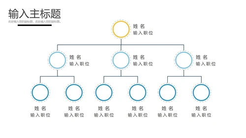 组织架构图表样式合集PPT模板