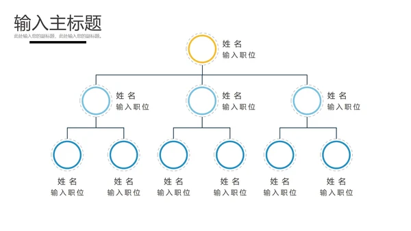 组织架构图表样式合集PPT模板