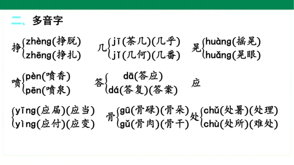 统编版语文三年级上册期中复习单元知识盘点  课件