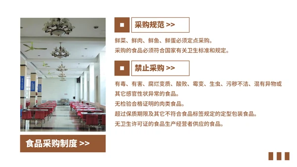 学校食堂食品安全卫生知识培训通用PPT模板