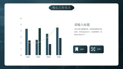 深色简约实景现代商务年度述职报告PPT模板