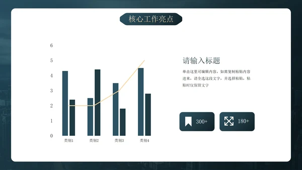 深色简约实景现代商务年度述职报告PPT模板