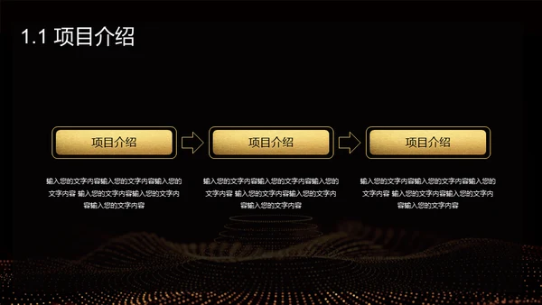 黑金奢华创业计划书通用PPT模板