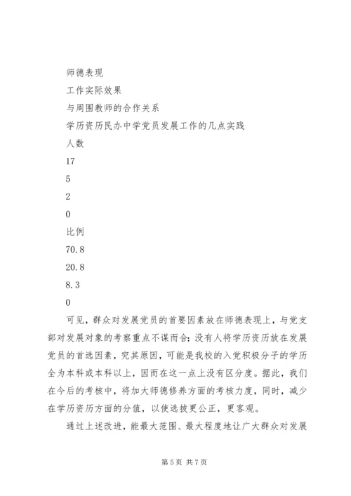 民办中学党员发展工作的几点实践 (4).docx