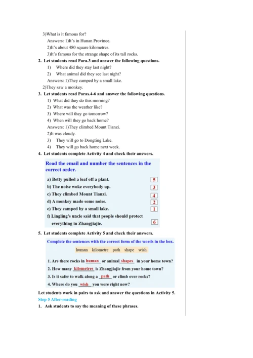 Module 8 Unit 2 教学详案