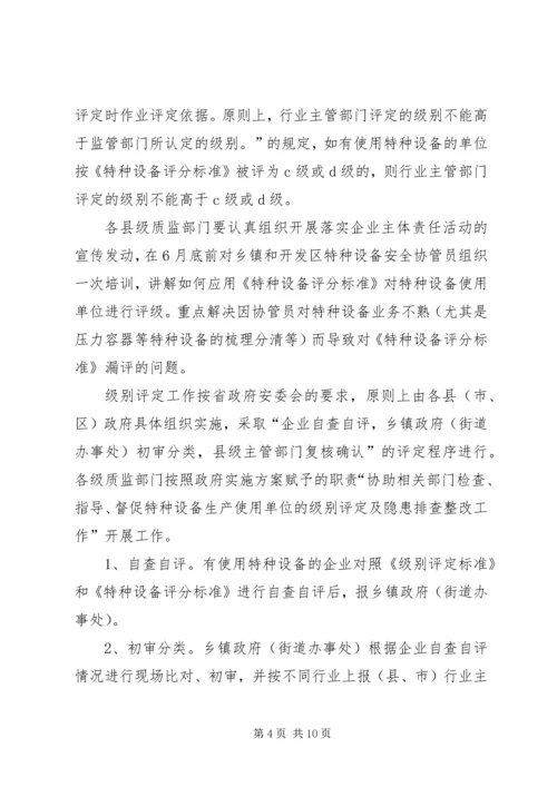 质监局企业特种设备安全检查方案.docx