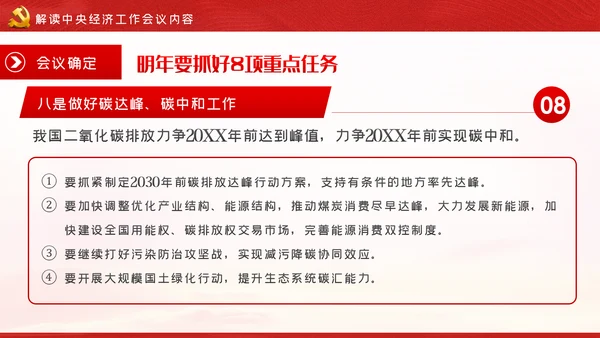 2021中央经济工作内容学习解读党建党课PPT模板