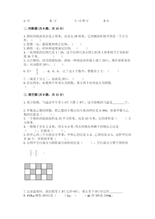北师大版六年级下册数学 期末检测卷及完整答案【易错题】.docx