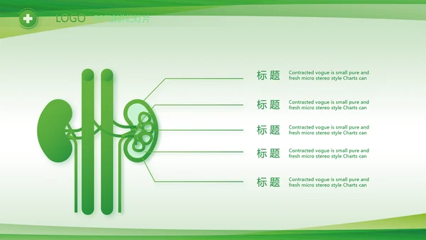 绿色清新医疗医药公司产品介绍PPT